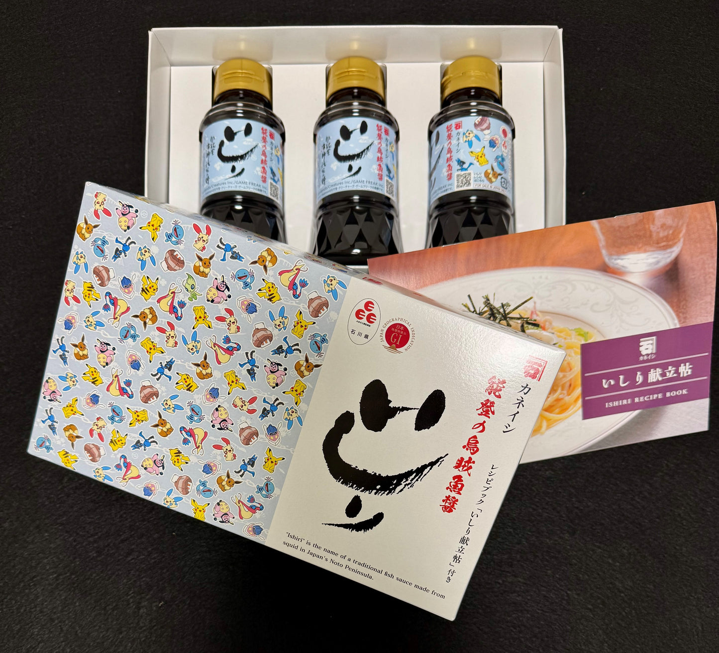 能登の魚醤「いしり」 ポケモンデザイン 150ml×3本セット